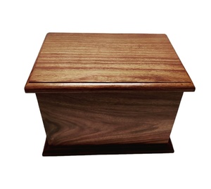 Urna Funeraria Moderna de Estilo Americano para Adultos, Acabado Natural en Madera, Suministros Funerarios a Precio Competitivo para Cenizas Humanas - Product Image 1