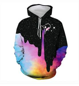 Venta al por mayor personalizado 3D impreso de lana corta con capucha de las mujeres de gran tamaño Full-Zip Hoodie - Product Image 2