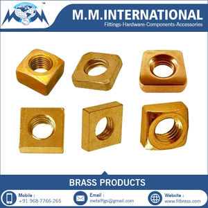 ผู้ผลิตอินเดียที่มีคุณภาพสูงทองเหลือง Slotted รอบคอโดม Rivet Hex แปลนทองเหลืองถั่วในราคาที่เป็นกลุ่ม - Product Image 4