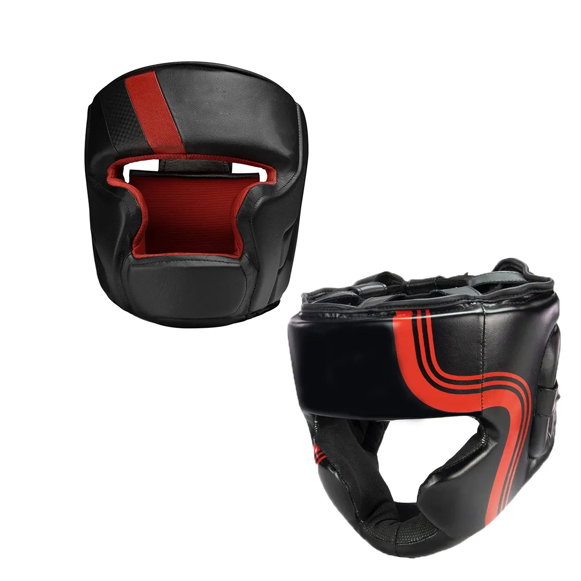 Neuankömmling Kopfschutz Maßge schneider tes Design Leder/PU Kopfschutz Hochwertiger verstellbarer Boxtraining Kopf bedeckung shelm