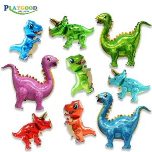 3d Assemblare Dinosauri Mylar Balloon Kids Toy Dinosauro A Forma di Festa di Compleanno Decor Aerostati della Stagnola