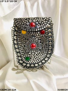 Pochette de soirée en mosaïque métallique de créateur Craftstages International 15*3.5*18 CM - Product Image 3