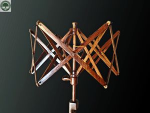 DECOR N UTILITY CRAFTS Luxury Handmade Craft <b>Weaving</b> Loom <b>Kit</b> Wooden Yarn Swift Knitting Tool-Natural Finish Yarn Making Boll - Product Image 3