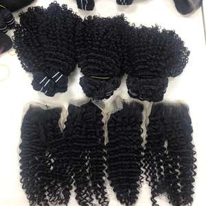 Deep wavy bundle High Quality VIRGIN Remy Vietnamese Hair Double Machine Weft Unprocesses HUMAN HAIR EXTENSION - Product Image 3