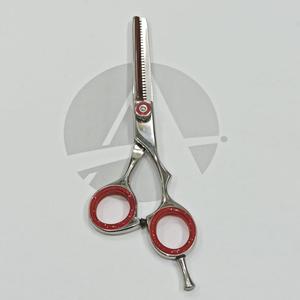 Ciseaux à effiler les cheveux en acier inoxydable 32 dents avec vis réglable et repose-doigts Ciseaux professionnels - Product Image 1