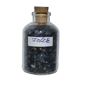With Good Quality of Iolite <b>Chips</b> Gemstone Bottle : Iolite <b>Chips</b> Gemstone Bottle for Sale Semiprecious Stone Craft India - Product Image 1