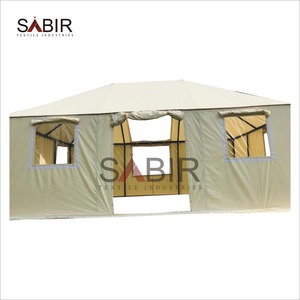 Fournisseur direct de grande tente safari de luxe pour hôtels Resorts Beach Camps Glamping Houses-Poteau de fer en bois avec toile - Product Image 3