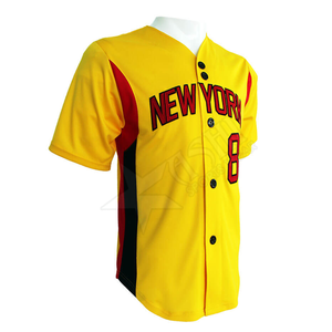 2020 Jersey de béisbol personalizado al por mayor ropa deportiva mejor calidad sublimado uniforme Softball camisa en blanco - Product Image 4