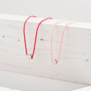 Gold Plated Sterling <b>Silver</b> Classic Friendship <b>Bracelet</b> <b>Charm</b> Braided Yellow Orange Waxline Zircon Main Stone Strand <b>Bracelets</b> - Product Image 2