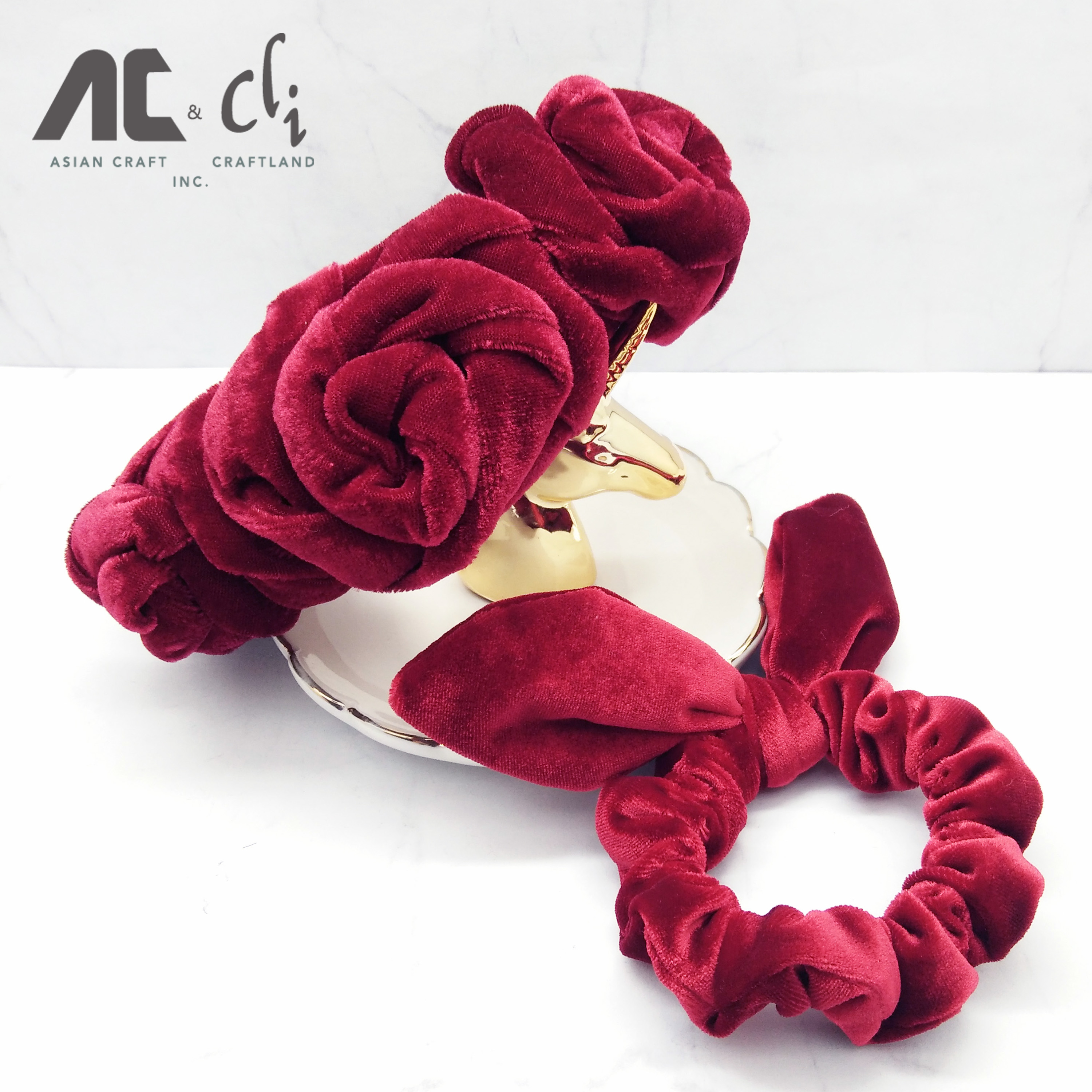 Модные ювелирные аксессуары, бархатные резинки и повязки для волос