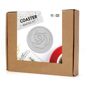 DIY unique ciment texture rose béton coaster kit - Product Image 1