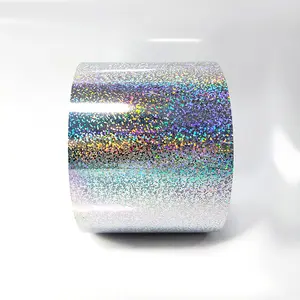 Bright Laser PET Sequin Film Holographic Lentejuela Heat Resistant Punching Sequin Spangle Roll Embroidery Textile