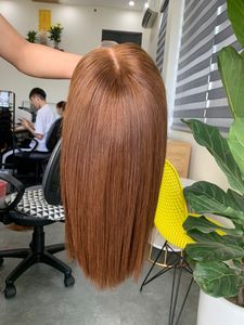 Vietnamese Hair <b>Super</b> Double Drawn Cuticle Align Silky Bone Straight Brown Color Hair Extension Multiple Donors - Product Image 1