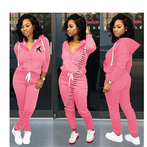 Nuevo y elegante Conjunto de jogging de 2 piezas para mujer, Tops cortos y sudadera con logotipo personalizado con características ecológicas, gran oferta - Product Image 5