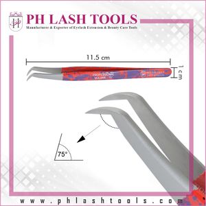 Vetus — pincettes pour Extension de cils, Volume 90 degrés, pince à épiler à pointe étroite pour faux cils, étiquettes personnelles - Product Image 5