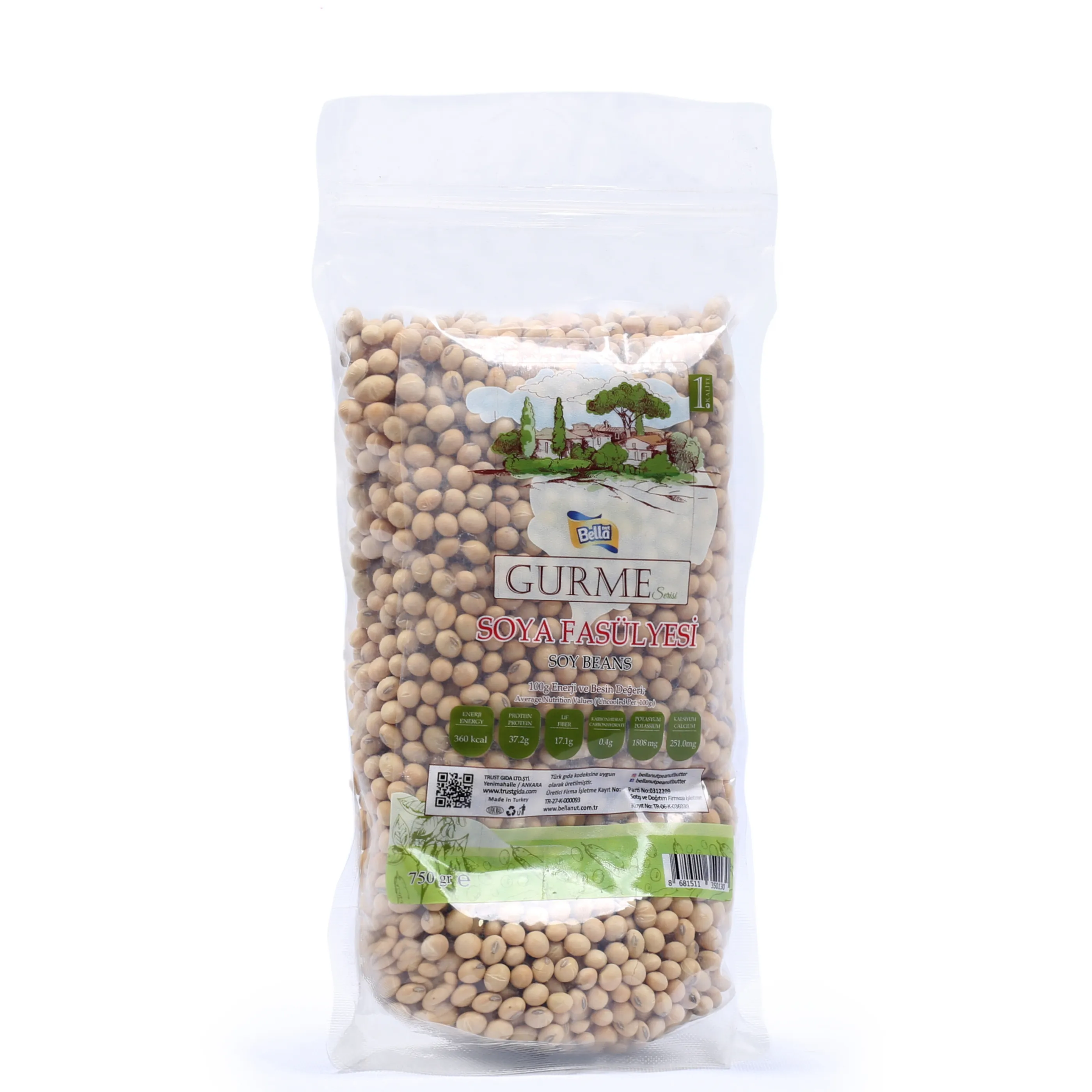 Bellanut-granos de soja orgánicos y deliciosas
