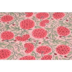 100% Cotton Block Printed Robe & Clothing for Women Hand-Block Printed Floral Indian <b>Fabric</b> for Shirts Bags for Home Decor Girls - Product Image 6