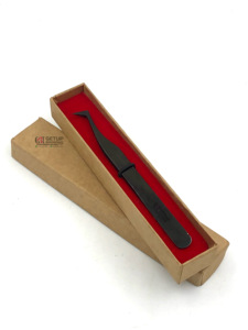 แหนบสำหรับต่อขนตาปลอมอุปกรณ์เสริมความงามสเเตนเลสสีดำปรับแต่งโลโก้ได้ตามต้องการ - Product Image 5