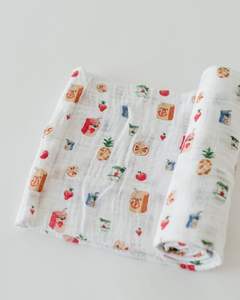Soft Breathable Cotton Baby Muslin Swaddle <b>Blanket</b> Double Gauze Multi Layered Gauze Muslin Swaddle for Unisex Baby - Product Image 2
