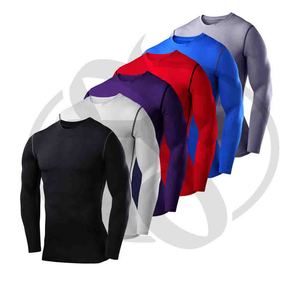 เสื้อกีฬาแขนยาวสำหรับผู้ชาย,ชุดกันผื่นธรรมดาทำจากผ้าสแปนเด็กซ์ - Product Image 3