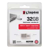 Unidad Flash USB 3.0 Kingston DataTraveler MicroDuo 3C de 32 GB, 100 % Original DTDUO3C