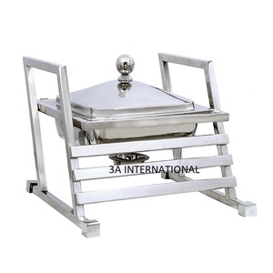 Réchauffeur d'aliments de table pour mariage Pot de restauration Plat de service en acier inoxydable en métal à bas prix - Product Image 1