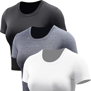High Quality 100% Cotton Custom Printing Loose Fit <b>Crop</b> Tee Plain Solid Color Cropped Cotton Jersey Half Sleeves Tank <b>Top</b> Women - Product Image 1