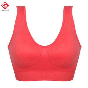 Gran oferta de Sujetador deportivo para mujer, sujetador acolchado con Tirantes finos ajustables, Top para Fitness, correr, gimnasio, atlético, Sujetador deportivo de Yoga sin costuras - Product Image 5