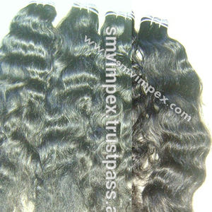 Cabello indio virgen remy 12A, venta al por mayor, precio de fábrica, alta calidad, extensión de cabello ondulado natural de la India - Product Image 1