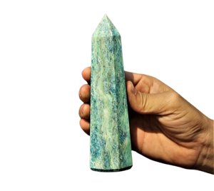 หอคริสตัลทับทิมฟูชิไซต์คริสตัลเสาโอเบลิสก์จุดอัญมณีรักษาคุณภาพสูง - Product Image 3