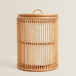 Vintage Open Rattan Storage <b>Hamper</b> Laundry <b>Basket</b> with Durable Rattan Material - Product Image 1