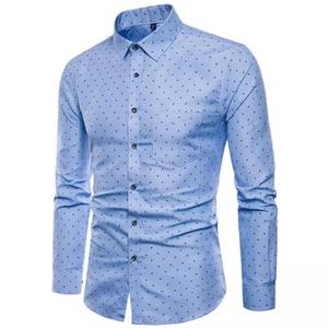 Camisa Formal abotonada para hombre, corte Regular, manga larga, Popelina, ecológica, antiarrugas, playa, senderismo, actividades al aire libre, fechas - Product Image 1