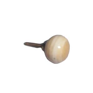 Tiradores de perilla de armario con forma de bola con incrustaciones de hueso para el hogar, oficina, cocina, perilla de armario, Natural acabado pulido, perilla de decoración de cajón disponible - Product Image 1