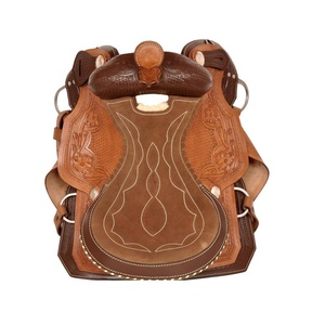 Selle de cheval occidentale de haute qualité la plus vendue avec logo personnalisé en cuir véritable et options de taille pour l'équitation - Product Image 6