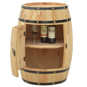 Baril décoratif <span class=keywords><strong>de</strong></span> <span class=keywords><strong>vin</strong></span> en bois massif, morden naturel <span class=keywords><strong>de</strong></span> grande capacité, rangement <span class=keywords><strong>de</strong></span> <span class=keywords><strong>vin</strong></span> - Product Image 6