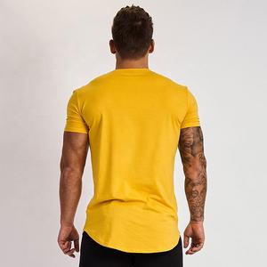 Vente en gros 2024 vêtements OEM pour hommes Muscle Strong logo personnalisé t-shirt à ourlet incurvé pour hommes - Product Image 2