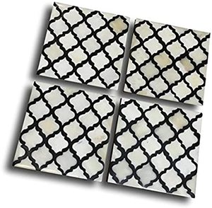 Nacre Incrustation Coaster Mop Shell Incrustation Coaster pour la maison et l'hôtel - Product Image 2