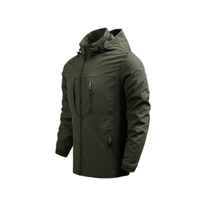 La mejor calidad personalizada para hombre, cortavientos de concha suave, chaqueta de senderismo al aire libre de 3 capas, chaqueta de concha suave cómoda y a prueba de viento - Product Image 4