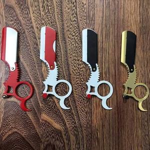 OBEXA - Maquinilla de Afeitar Profesional de Acero Inoxidable con Una Sola Hoja para Hombres, para Rostro, Bikini y Axilas, Depilación, con Soporte Metálico para Dedos - Product Image 2