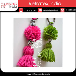 Decorative Handmade Latest Pom Pom <b>tassel</b> Best <b>Tassel</b> from India in India - Product Image 3