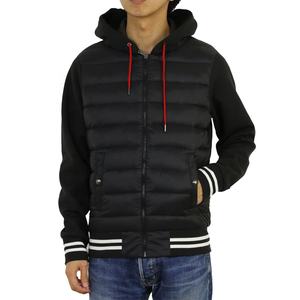 Vente en gros veste en duvet pour hommes fermeture éclair complète veste en jersey à capuche en duvet pour hommes - Product Image 1