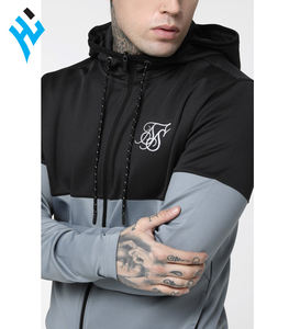 Nouvelle mode de vêtements pour hommes vêtements de sport logo personnalisé survêtement de jogging polyester/coton gris sweat à capuche avec fermeture éclair et survêtement de jogging - Product Image 5