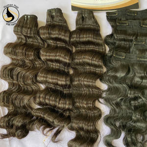 Extension de cheveux ondulés en cheveux vierges pour femmes noires, 2021 cheveux naturels, origine vietnamien, vente directe depuis l'usine, vente en gros - Product Image 4