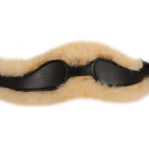 Bride de confort surélevée anti-pression Dressage Cuir durable rembourré avec peau de mouton - Product Image 3