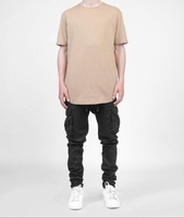 T-shirts pour hommes à manches courtes, col rond, 100% coton, style streetwear vintage, imprimés et brodés sur mesure - Vente en gros, écologiques