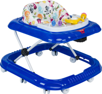 UniCare TP5309 Nouvelle Tendance Trotteur Bébé Pliable 3-en-1 en Plastique avec 5 Activités Musicales et Lumineuses, 10 Roues, Cadre en Fer, Vert, pour Tout-petits