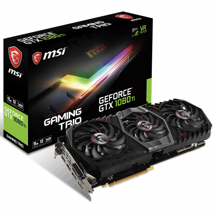 MSI NVIDIA Geforce GTX 1080 Ti GAMING 11G - Powerful GPU