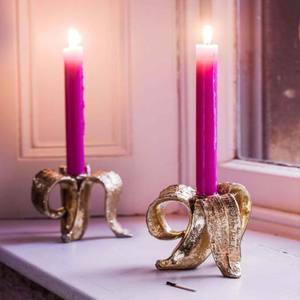 <b>Banana</b> Brass Candle Holder - Product Image 1