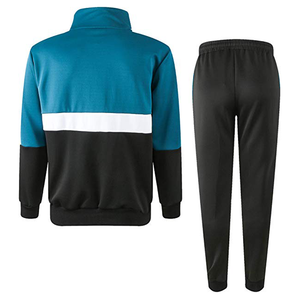 ชุดวอร์มสีดำสำหรับผู้ชายชุดเล่นกีฬาคอลเลคชั่นฤดูหนาวฤดูใบไม้ร่วงล่าสุด2025สีฟ้าและสีดำ - Product Image 3