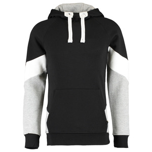 <b>American</b> Style Oversized 100% Cotton Thick Fleece Breathable Grey Black Men's Pullover <b>Hoodie</b> - Product Image 5